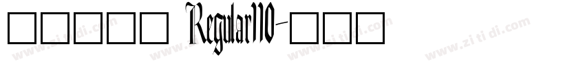 彩虹小标宋 Regular110字体转换